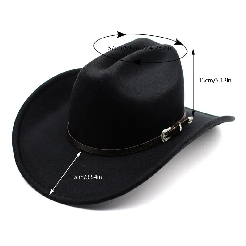 Vintage Western Cowboy Hat For Men